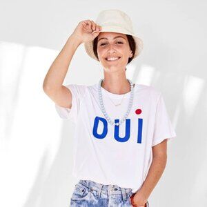 Clare V OUI TEE Short Sleeve SIZE MEDIUM